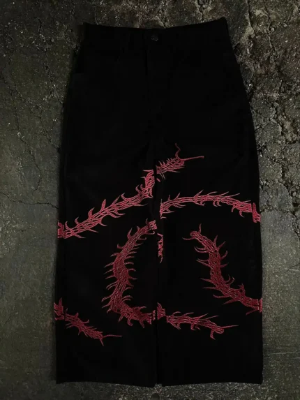 “Ghoul” Jeans (Wine)